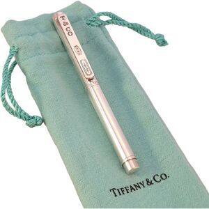 Rare Tiffany & Co. Germany Sterling Silver 1837 Purse Pen with Pouch